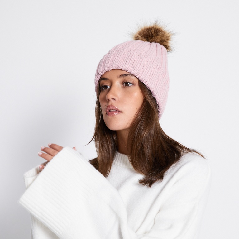 Knit beanie "Pim" Pink